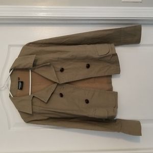 Women’s Steve & Barry’s Sportswear Khaki Double Breasted Jacket Blazer medium